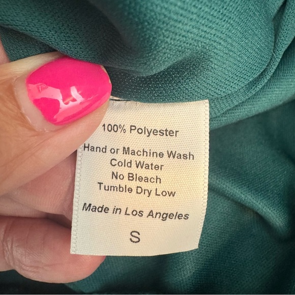 Lucy in the Sky Green Ruched Mini dress - Picture 5 of 5